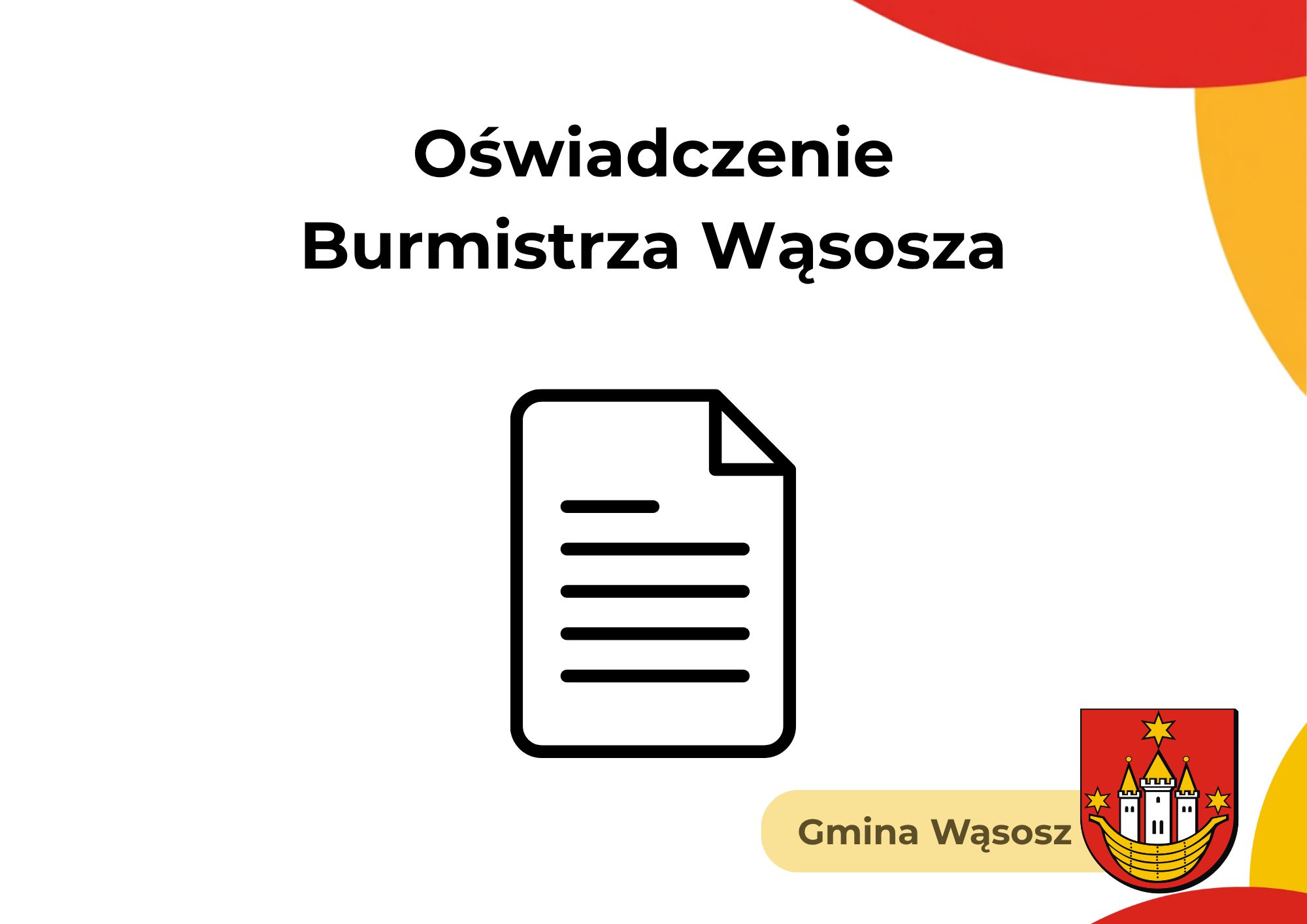 oświadczenie