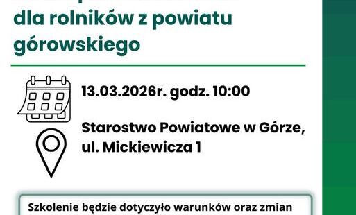 ARIMR: bezpłatne szkolenie dla rolników