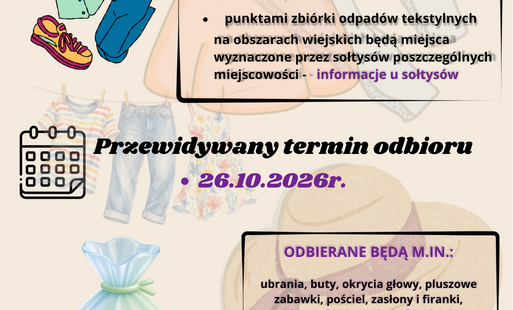 ZBIÓRKA ODPADÓW TEKSTYLNYCH 