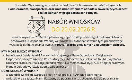Zdjęcie do Azbest w gospodarstwach rolnych - nab&oacute;r wniosk&oacute;w