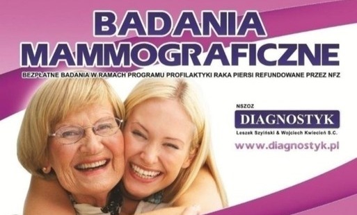 Zdjęcie do Bezpłatne badania mammograficzne