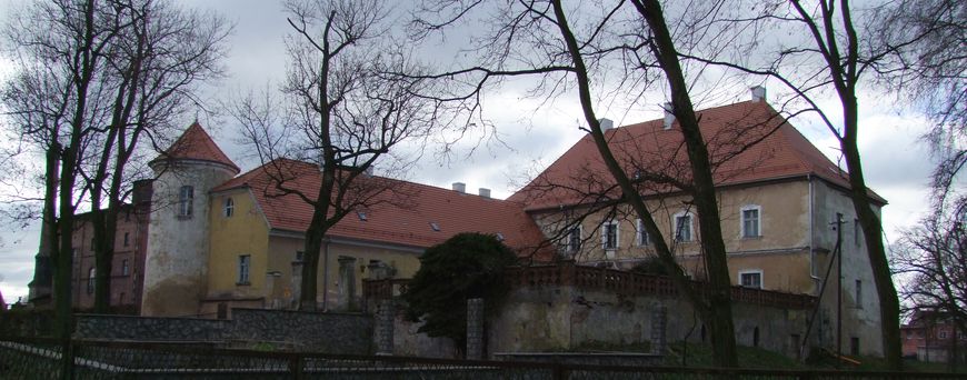 Zamek książęcy w XVIII w. przekształcony w pałac barokowy (w Wąsoszu)