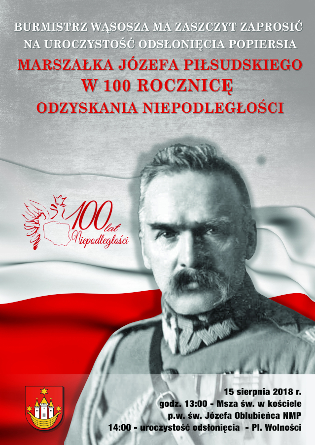 Uroczystość odsłonięcia popiersia Marszałka Józefa Piłsudskiego
